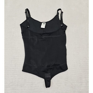 Thaxx Shapewear Womens Large 36 Black Body Suit Shape Contour